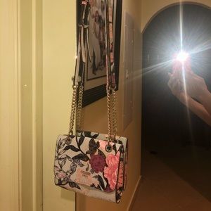 floral guess purse